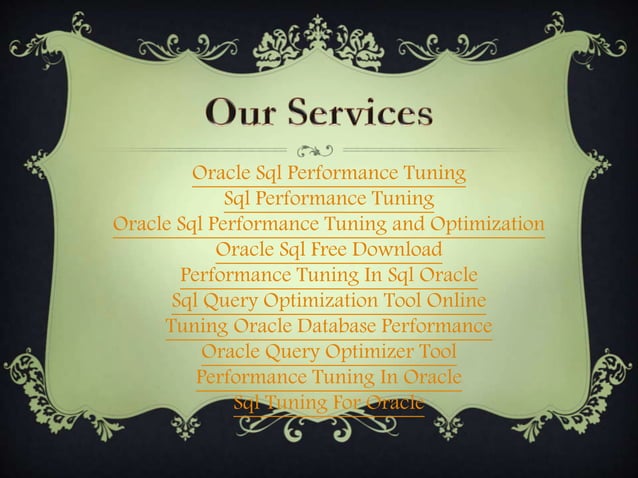 Oracle SQL Query Optimization Techniques and Tools - Tosska | PPT