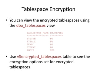 Oracle Transparent Data Encryption (TDE) 12c | PPT