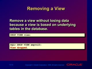 Oracle views | PPTX
