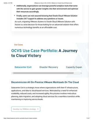 VMware to Oracle Cloud – Simplified Migration with OCI & OCVS | PDF