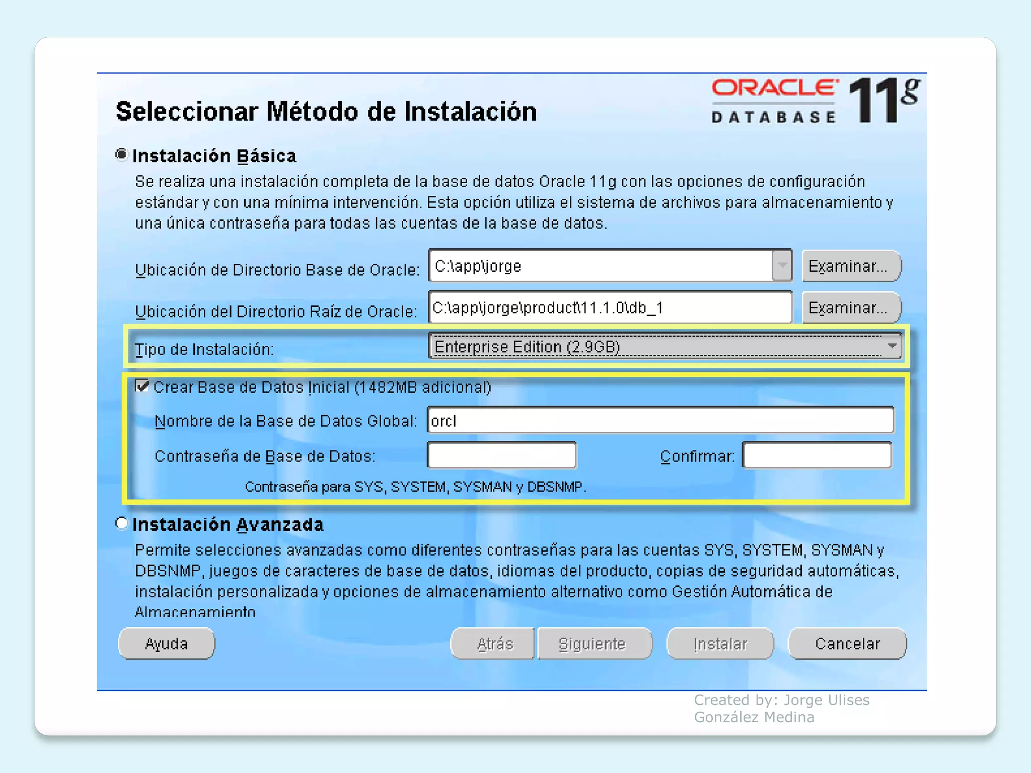 Created by: Jorge Ulises
González Medina
 