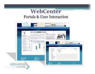WebCenter
Portals & User Interaction
 