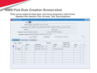 Wms Pick Label Example Oracle WMS and MSCA test test design to Overview.ppt