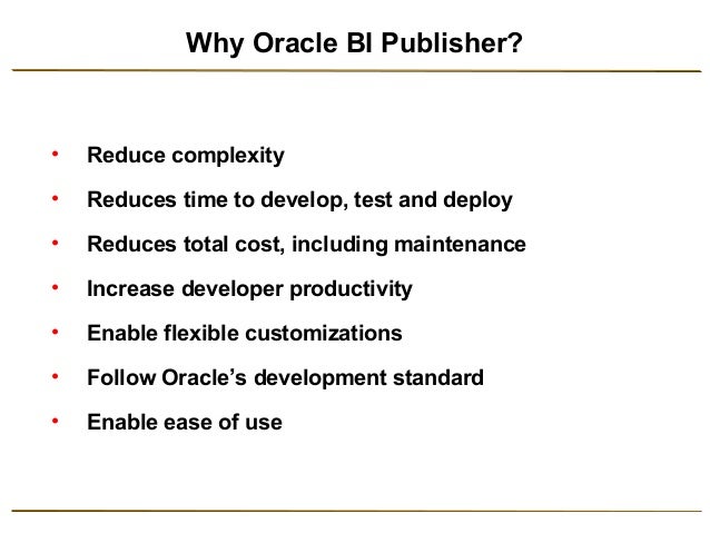 Oracle Bi Publisher Licensing Costs Oracle Bi Publisher Licensing Costs