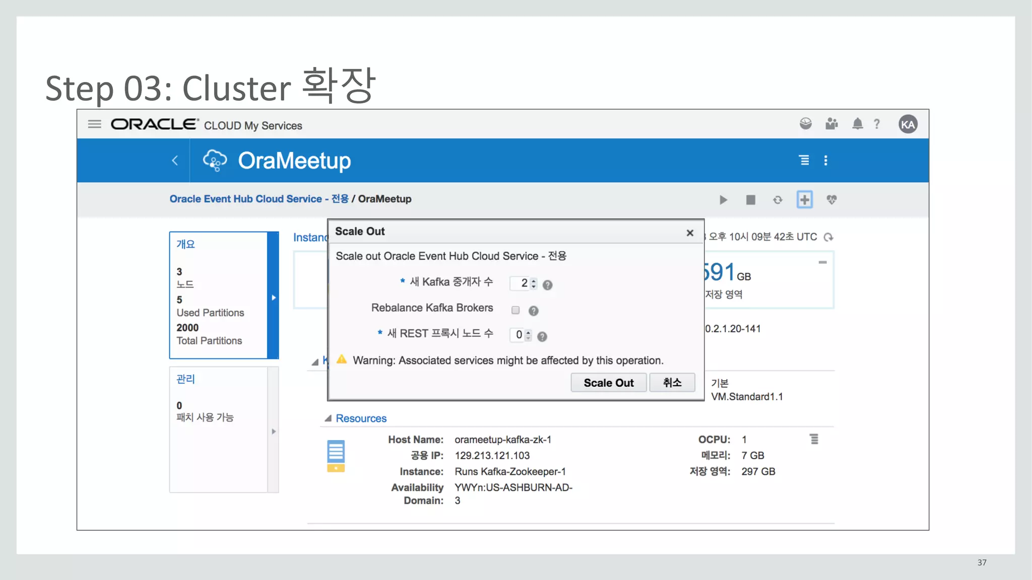 37
Step	03:	Cluster	확장
 