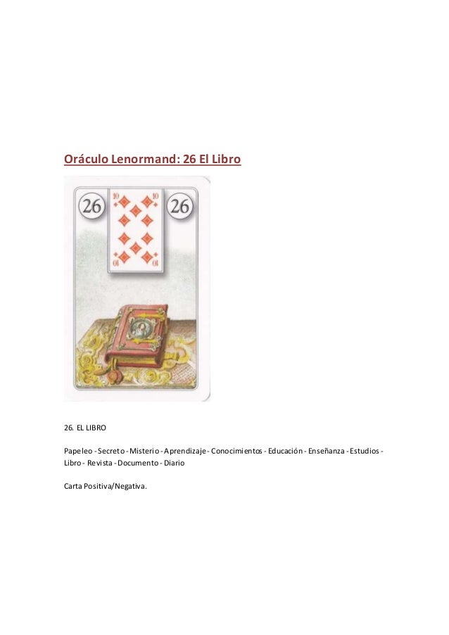 tirada tarot lenormand