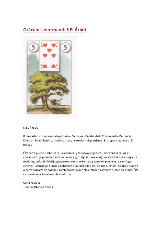 tirada de cartas lenormand
