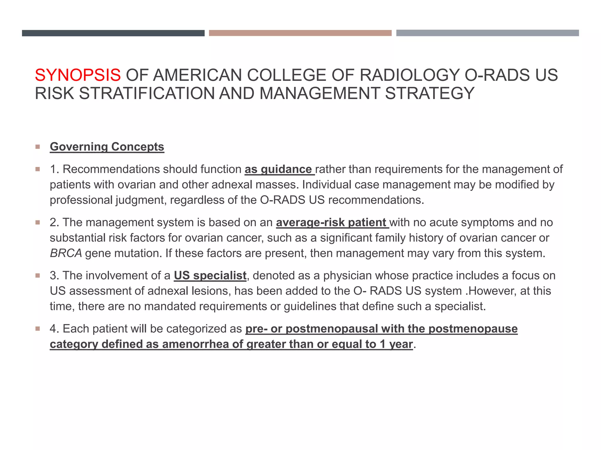 O'rads Radiology 2020 | PPTX