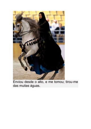 Enviou desde o alto, e me tomou; tirou-me
das muitas águas.
 