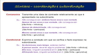 Orações Coordenadas e Subordinadas