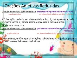 Orações subordinadas adjetivas | PPTX