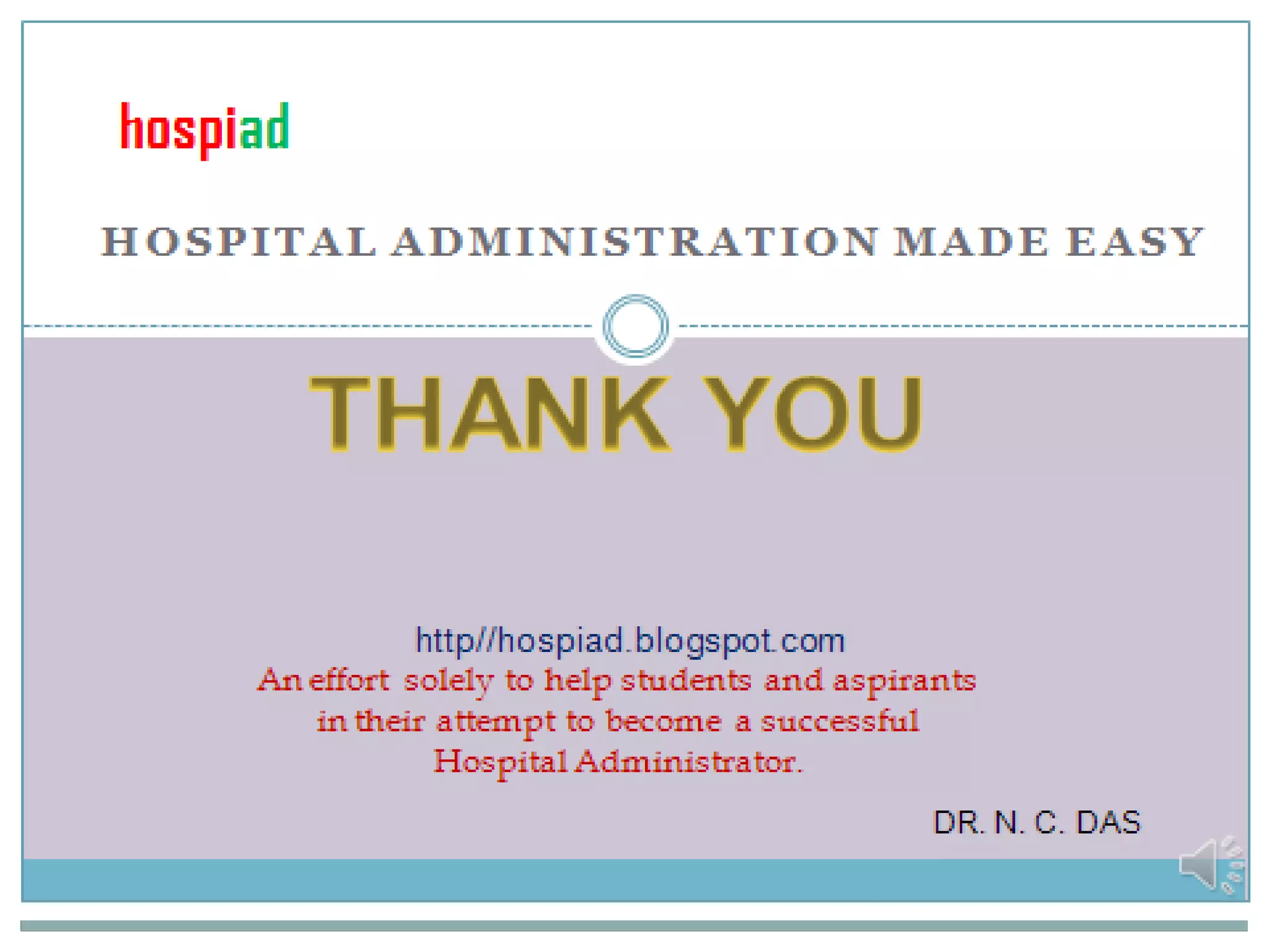 THANK YOU   DR.N.C.DAS 