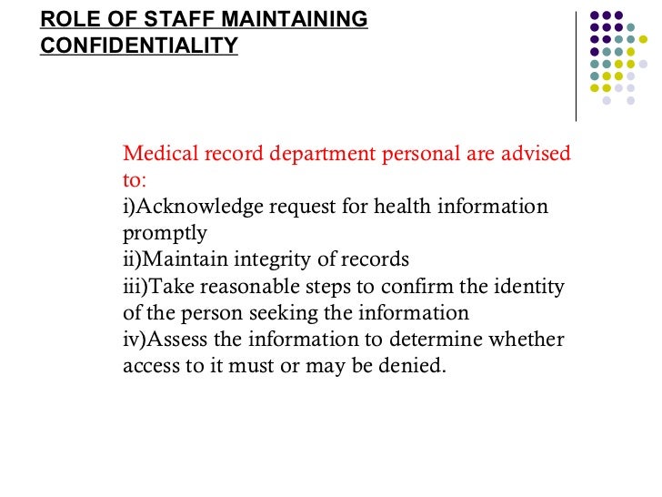 Organization of Medical Record