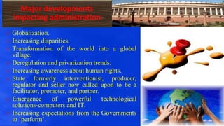 Government Globalisation Oraganizational structure of the government at the centre | PDF