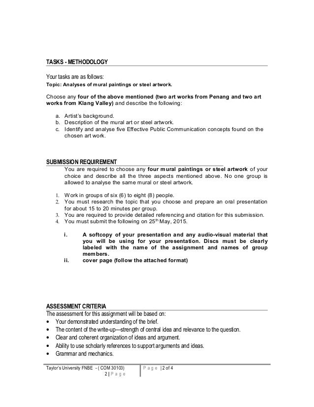 oral presentation assignment mural painting doc painting description format