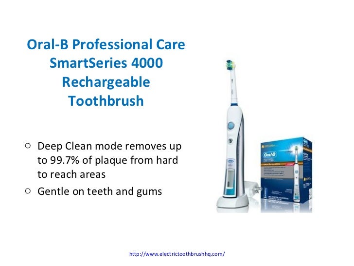 OralB Professional Care Smart Series 4000 Rechargeable Toothbrush
