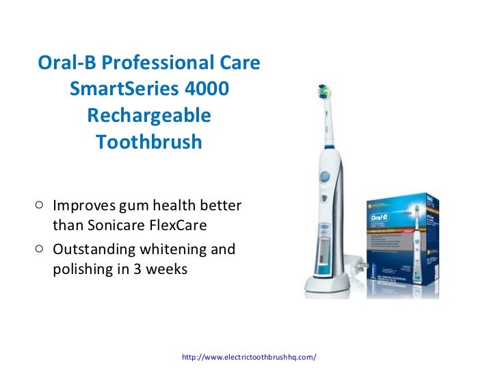 OralB Professional Care Smart Series 4000 Rechargeable Toothbrush