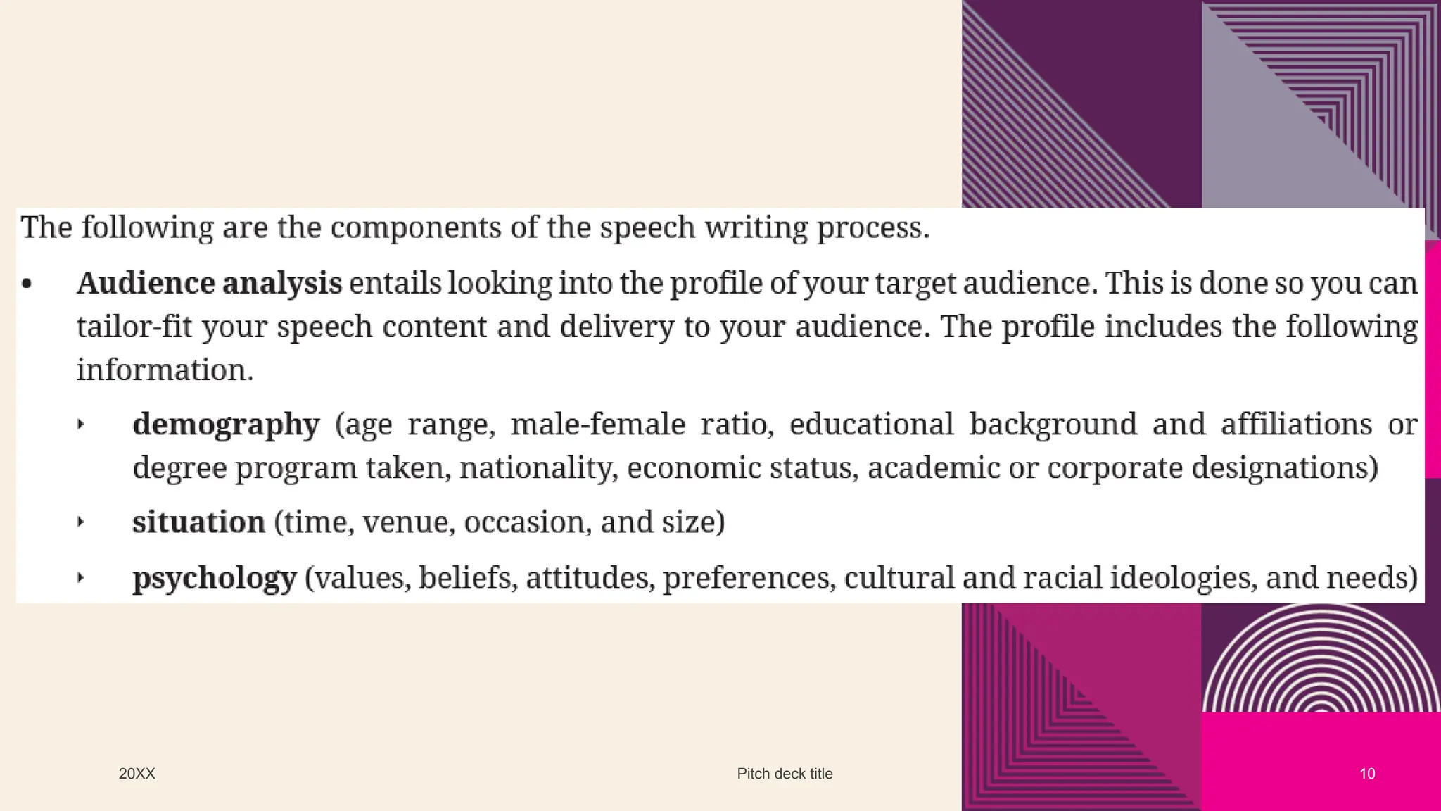 20XX Pitch deck title 10
 