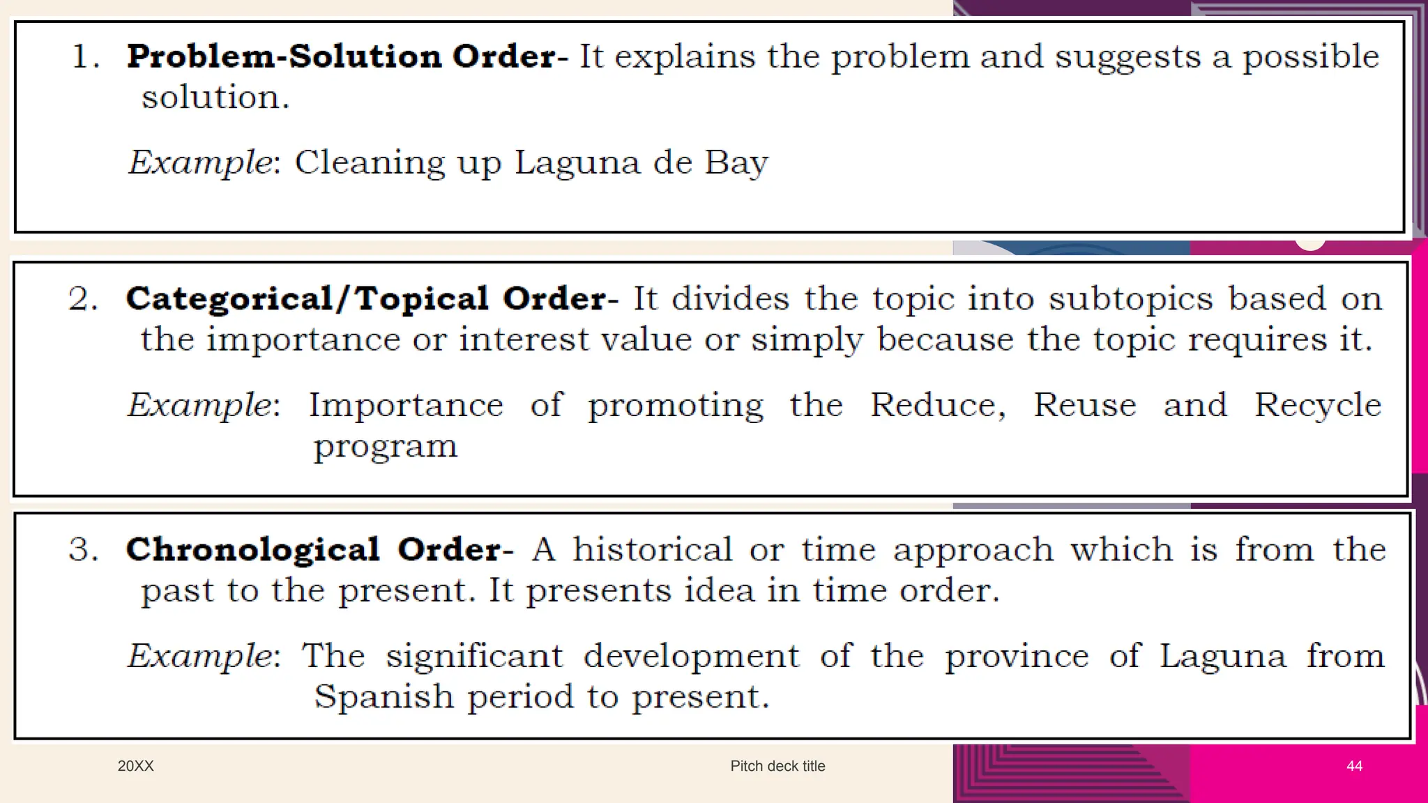 20XX Pitch deck title 44
 