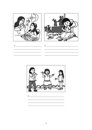 7
3. ______________________________ 4. _____________________________________
________________________________ ________________________________________
________________________________ ________________________________________
________________________________ ________________________________________
5. ________________________________________
___________________________________________
___________________________________________
___________________________________________
 