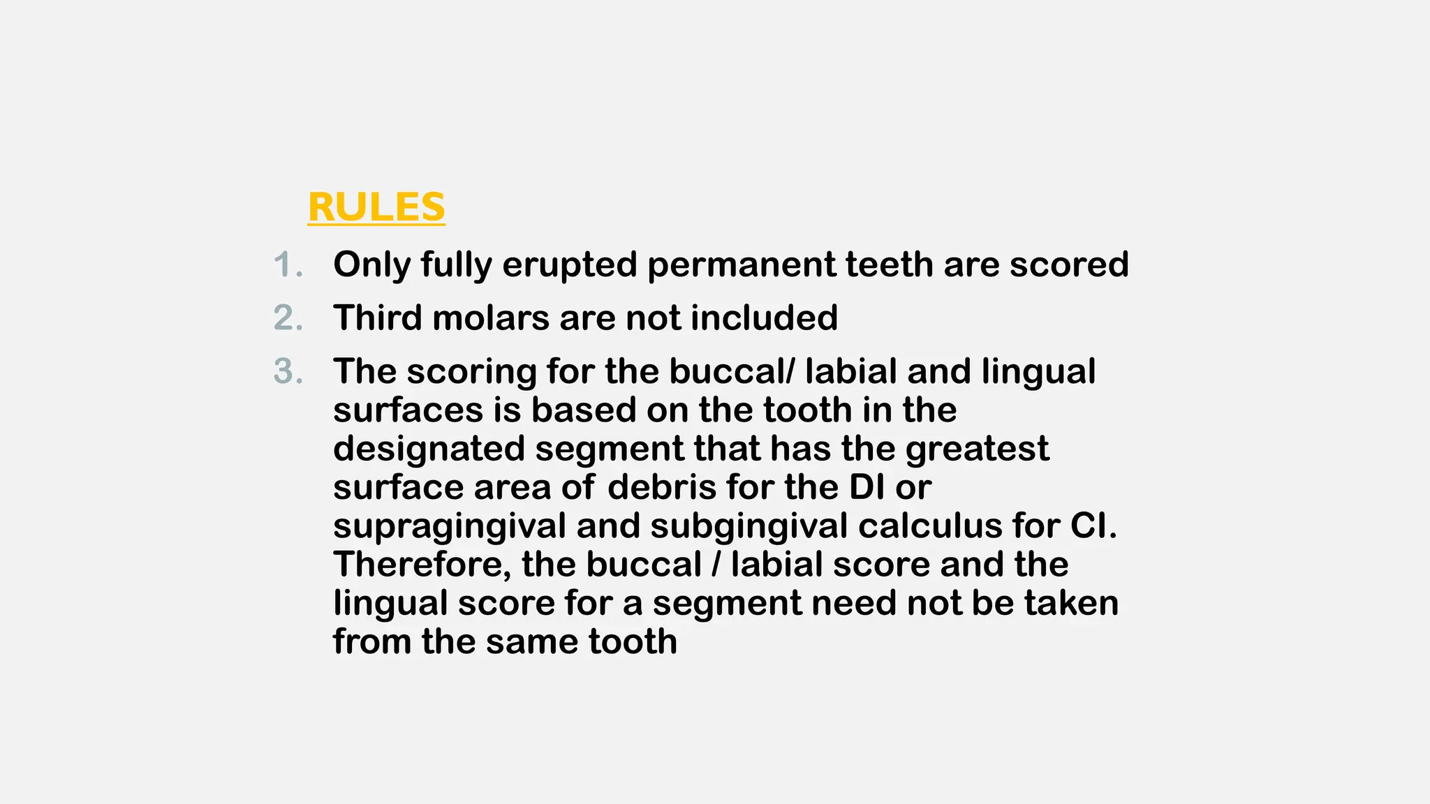 Oral Hygine Index and oral hygiene index simplified PPT