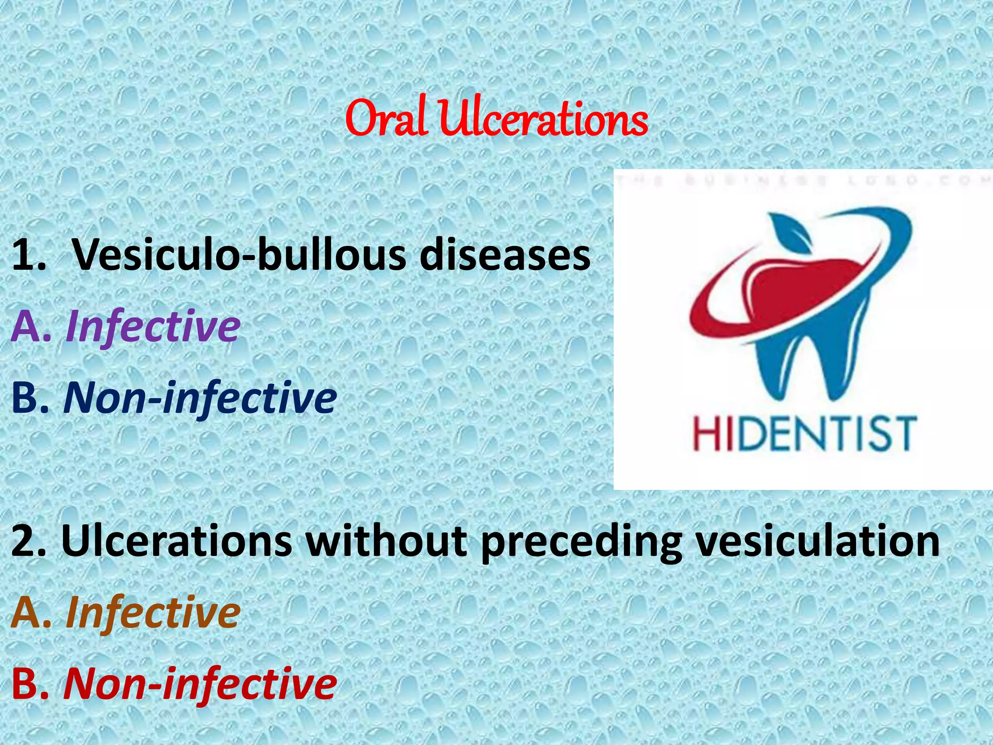 K-oral.m-Oral ulcerations | PPTX