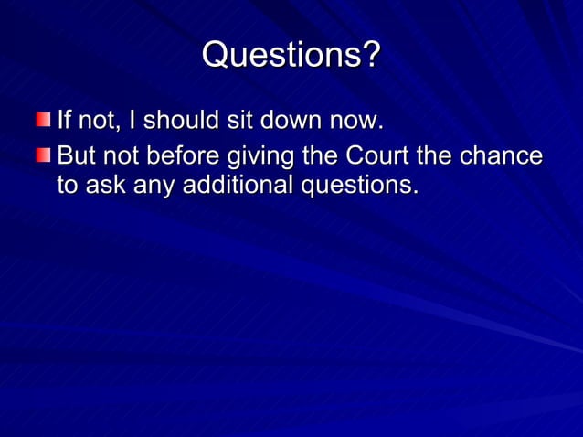 Oral Argument | PPT