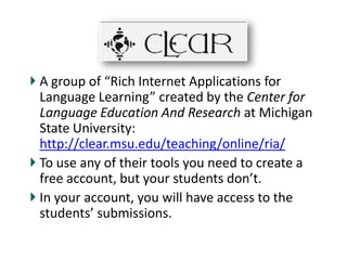 Creating Oral Tasks and Assessments