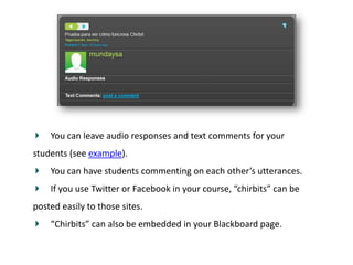 Creating Oral Tasks and Assessments