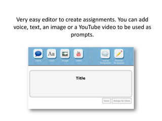 Creating Oral Tasks and Assessments
