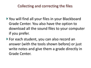 Creating Oral Tasks and Assessments
