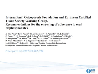 Osteoporos Int (2017) 28:767–774
 