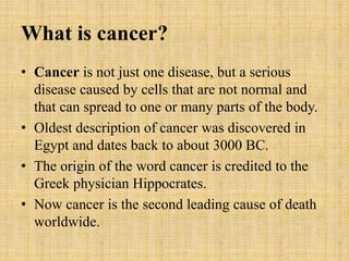 Oral cancer | PPTX