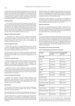 Oral Cancer Incidence and Treatment Challenges in the North-Eastern ...