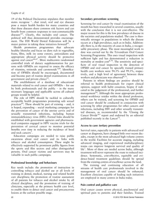 Oral cancer in india continues in epidemic proportions evidence base ...