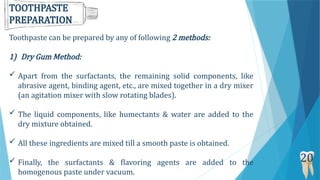 Principles of Formulation & Building Blocks of Oral Care Products.pptx