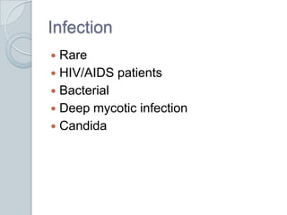 InfectionRareHIV/AIDS patientsBacterialDeep mycotic infectionCandida