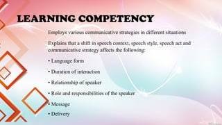 COMMUNICATIVE STRATEGIES in Oral Communication .pptx