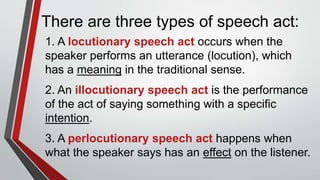 perlocutionary speech act meaning