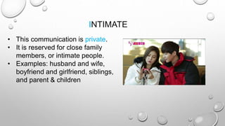 ORAL COMMUNICATION - TYPES OF SPEECH STYLE
