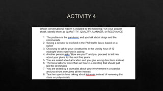 Oral communication 7 8