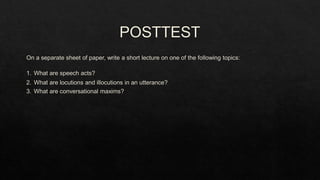 Oral communication 7 8