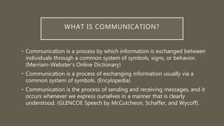 Oral communication (lesson 1) | PPTX