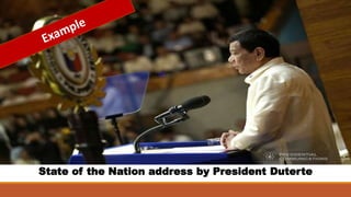 State of the Nation address by President Duterte
 