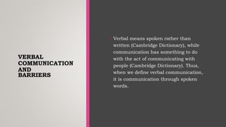 Oral communication week 3 | PPTX