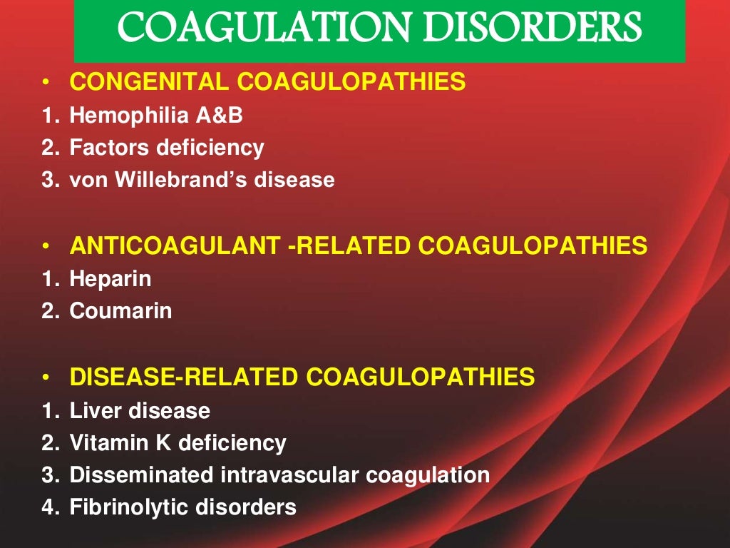 Oral consideration and laboratory investigations of bleeding and clot…