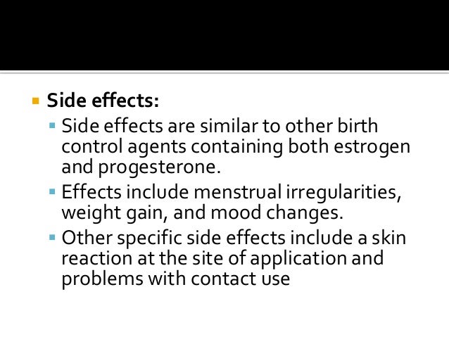 Oral Contraceptive Side Effects 28