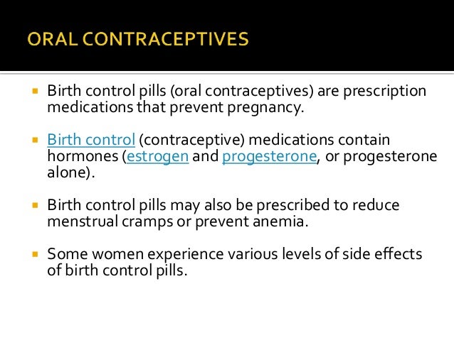Oral Contrceptives 9
