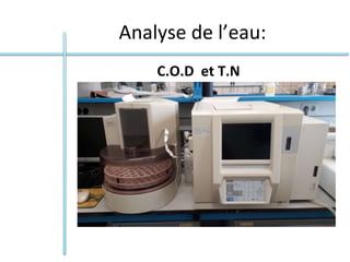 Analyse de l’eau:
C.O.D et T.N
 