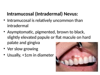 Oral epithelial tumors, melanocytic naevi & malignant melanoma.pptx